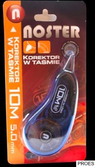 Korektor w taśmie 10m kolor mix blister INT 5763