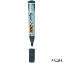 Marker permanentny BIC 2000 Ecolutions zielony okrągła końcówka, 8209123