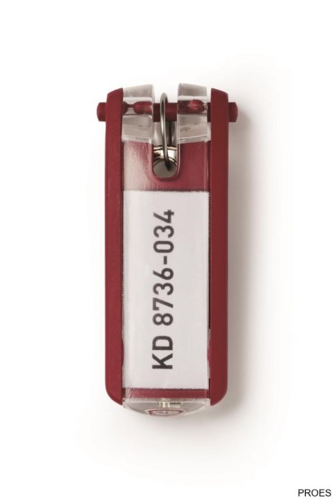 Zawieszki do kluczy KEY CLIP (6szt.) czerwone DURABLE 1957-03 Zawieszki do kluczy KEY CLIP (6szt.) czerwone DURABLE 1957-03