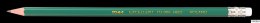 Ołówki z żywicy syntetycznej EXCELLENT,HB, hexagonalne, z gumką zielony TO-005 Toma