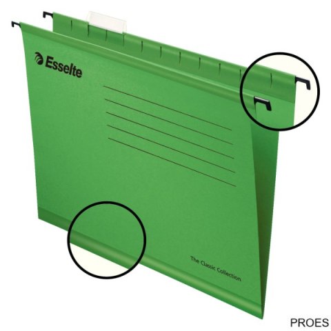 Teczki zawieszane Esselte Classic A4, zielony, 25 szt. PENDAFLEX 90318 Teczki zawieszane Esselte Classic A4, zielony, 25 szt. PENDAFLEX 90318