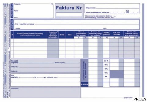 103-XE Faktura VAT A5 80kartek oryginał + 2kopie MICHALCZYK i PROKOP 103-XE Faktura VAT A5 80kartek oryginał + 2kopie MICHALCZYK i PROKOP