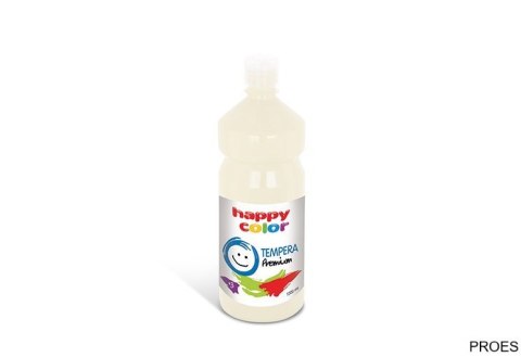 Farba tempera Premium 1000ml, biały, Happy Color HA 3310 1000-0