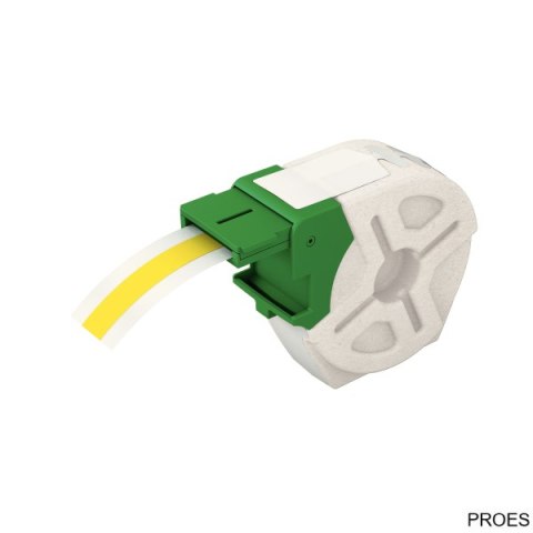 Kaseta_z samoprzylepną, plastikową taśmą do drukowania etykiet Leitz Icon, szer. 12 mm, żółta 70150015 (X)