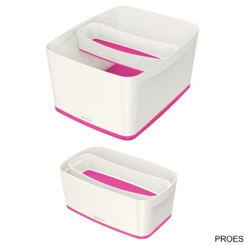 Organizer MyBOX podłużny biało-różowy LEITZ 52581023 Organizer MyBOX podłużny biało-różowy LEITZ 52581023