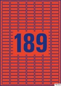Etykiety czerwone L6036-20 25,4 x 10 20 ark usuwalne, Avery Zweckform (X)