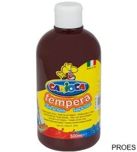 Farba tempera 500 ml, brązowa CARIOCA 170-2355