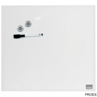Tablica szklana NOBO Diamond Glass biała 300x300 1903956