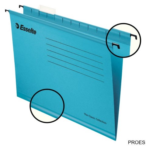 Teczki zawieszane Esselte Classic A4, niebieski, 25 szt. PENDAFLEX 90311 Teczki zawieszane Esselte Classic A4, niebieski, 25 szt. PENDAFLEX 90311