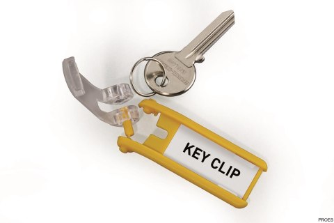 Zawieszki do kluczy KEY CLIP (6szt.) żółte DURABLE 1957-04 Zawieszki do kluczy KEY CLIP (6szt.) żółte DURABLE 1957-04