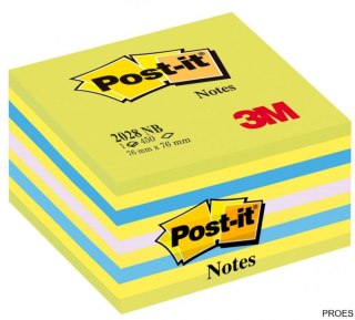 Bloczek 3M POST-IT 2028-NB 76x76mm niebiesko-zielony 400k FT510093253