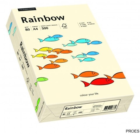 Papier xero kolorowy RAINBOW kremowy R03 88042249