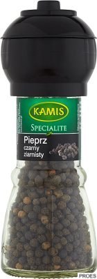 Pieprz czarny ziarnisty KAMIS 42g młynek