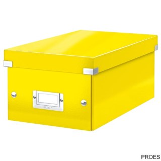 Pudło na DVD Leitz C&S, żółte 60420016