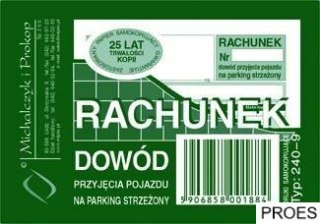 240-9 Dow.przyj.poj.na park.strzeżony MICHALCZYK (X)
