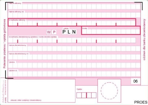 449-5M Polecenie przelewu (1+1) A6 80kartek MICHALCZYK&PROKOP