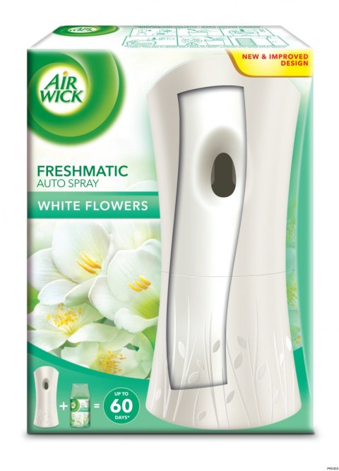 AIR WICK odświeżacz automat.doz.+wkład 250ml Białe Kwiaty 073133