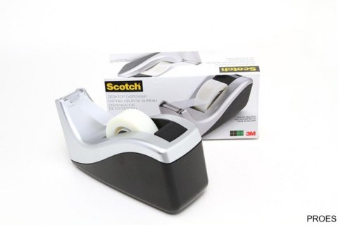 Dyspenser do taśm SCOTCH (C60-ST), czarno-srebrny, taśma GRATIS Dyspenser do taśm SCOTCH (C60-ST), czarno-srebrny, taśma GRATIS