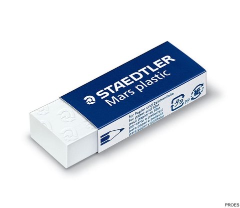 Gumka techniczna Mars Plastic, 43x19x13 mm, Staedtler S 526 53