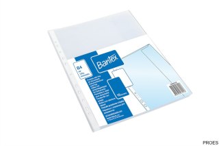 Koszulki groszkowe z klapką A4 MAXI 120 mic. w folii (10szt) BANTEX 100550133