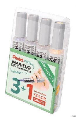 Marker suchościeralny MAXIFLO (4) MWL5M-WA4AACEPL PENTEL w etui