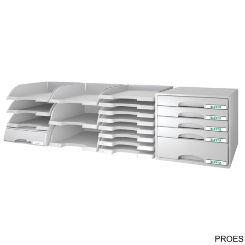 Półka na dokumenty LEITZ Plus szary 52272085 Półka na dokumenty LEITZ Plus szary 52272085