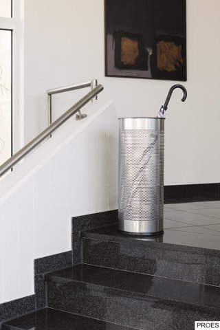 Stojak na parasole DURABLE srebrny metalowy okrągły 3350-23