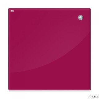Tablica szklana magnetyczna 80x60cm czerwona 2X3 TSZ86 R