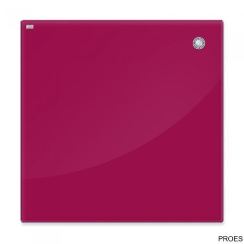 Tablica szklana magnetyczna 80x60cm czerwona 2X3 TSZ86 R