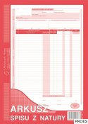 341-1 Arkusz spisu z natury MICHALCZYK&PROKOP A4 (pion) 48 kartek