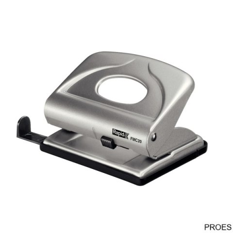 Dziurkacz mały metalowy FMC20 RAPID srebrny 20 kartek 21835402 Dziurkacz mały metalowy FMC20 RAPID srebrny 20 kartek 21835402
