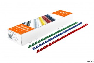 Grzbiety do bindowania DOTTS 5 mm zielone, opakowanie 100 szt. (X)