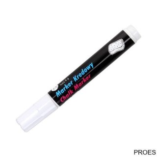 Marker kredowy, końcówka okrągła 4,5mm, 8g tuszu biały TO-292 Toma