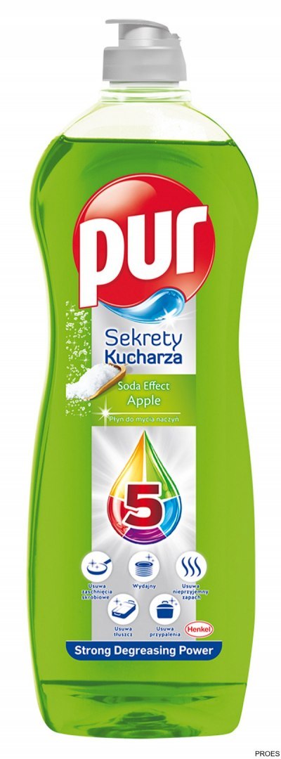PUR Płyn do mycia naczyń 750 ml Jabłko 357479 PUR Płyn do mycia naczyń 750 ml Jabłko 357479