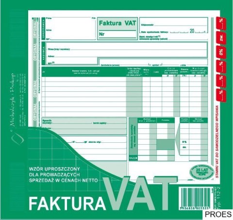 112-2E Faktura z osobnym wskazaniem nabywcy i odbiorcy 2/3A4 MICHALCZYK 112-2E Faktura z osobnym wskazaniem nabywcy i odbiorcy 2/3A4 MICHALCZYK