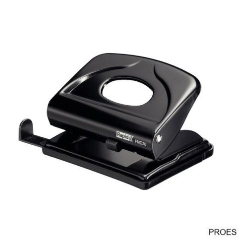 Dziurkacz mały metalowy FMC20 RAPID czarny 20 kartek 21835401 Dziurkacz mały metalowy FMC20 RAPID czarny 20 kartek 21835401