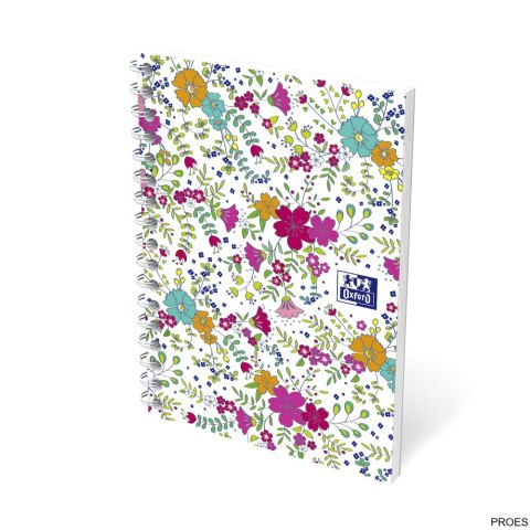 Kołonotatnik A6 50 kartek, kratka, FLORAL, OXFORD, 400094826 Kołonotatnik A6 50 kartek, kratka, FLORAL, OXFORD, 400094826