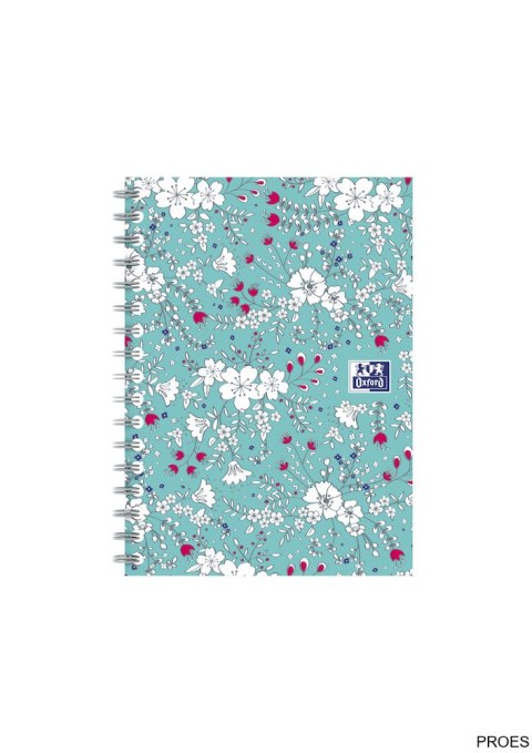Kołonotatnik A6 50 kartek, kratka, FLORAL, OXFORD, 400094826 Kołonotatnik A6 50 kartek, kratka, FLORAL, OXFORD, 400094826