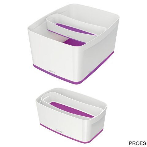 MyBox Organizer podłużny, biało-fioletowy 52581062