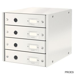 Pojemnik z 4 szufladami LEITZ C&S biały 60490001