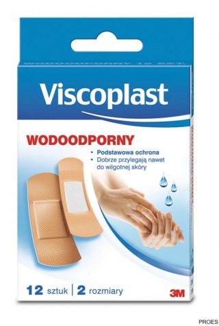 Zestaw plastrów VISCOPLAST, wodoodporne, 12szt. UU001624731