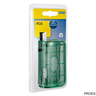 Dziurkacz mini RAPID COLOURICE FC5 zielony 5001331