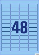 Etykiety niebieskie L6039-20 45,7 x 21,2 20 ark. usuwalne, Avery Zweckform