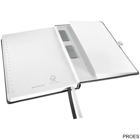 Notatnik w twardej oprawie Leitz Style A5, w kratkę, czarny 44860094