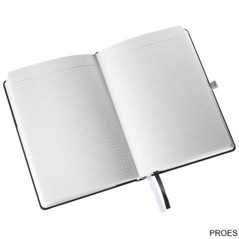 Notatnik w twardej oprawie Leitz Style A5, w kratkę, czarny 44860094