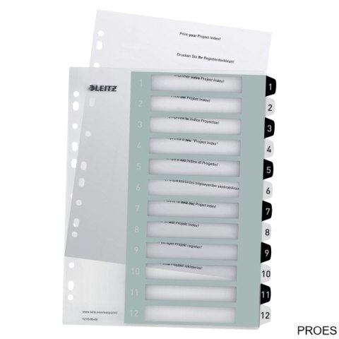 Przekładki plastikowe do nadruku tekstu na kartę, Leitz WOW, 112, biało-czarne 12160000 (X) Przekładki plastikowe do nadruku tekstu na kartę, Leitz WOW, 112, biało-czarne 12160000 (X)