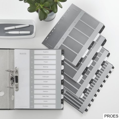 Przekładki plastikowe do nadruku tekstu na kartę, Leitz WOW, 112, biało-czarne 12160000 (X) Przekładki plastikowe do nadruku tekstu na kartę, Leitz WOW, 112, biało-czarne 12160000 (X)