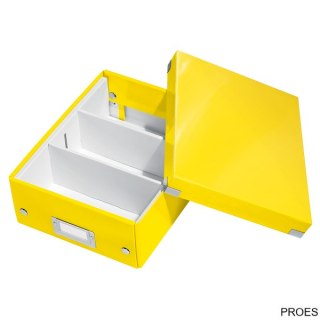 Pudło z przegródkami Leitz C&S, małe, żółte 60570016