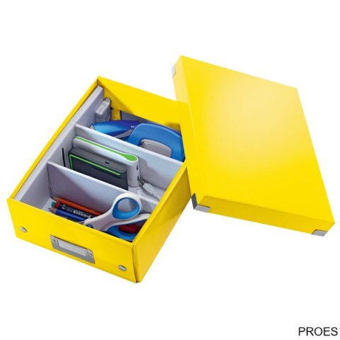 Pudło z przegródkami Leitz C&S, małe, żółte 60570016 Pudło z przegródkami Leitz C&S, małe, żółte 60570016