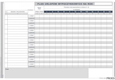 525-1 Plan urlopów wypoczynk. MICHALCZYK I PROKOP 525-1 Plan urlopów wypoczynk. MICHALCZYK I PROKOP